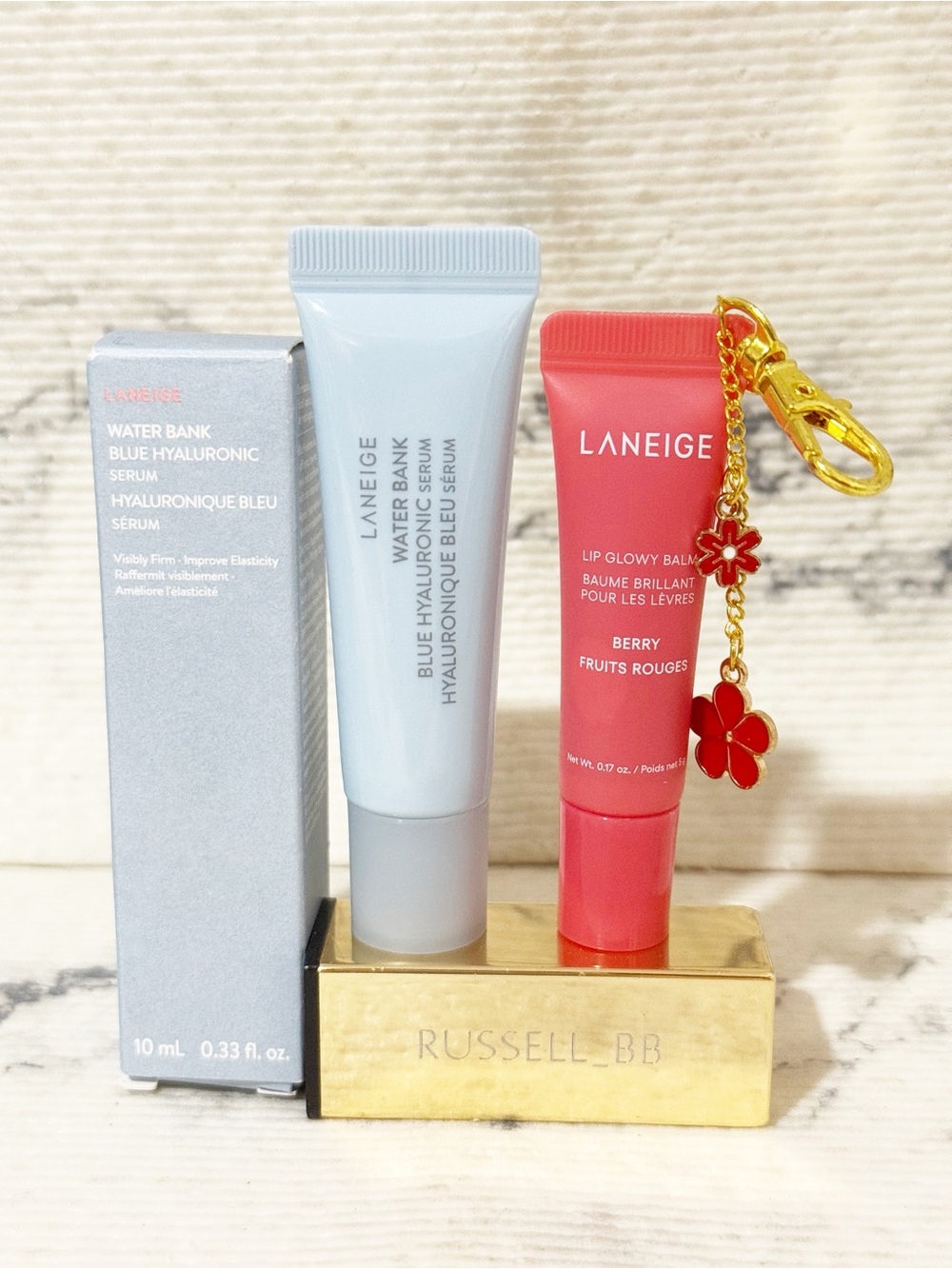 Laneige Berry Lip Glowy Balm & Water Bank Hyaluronic Serum